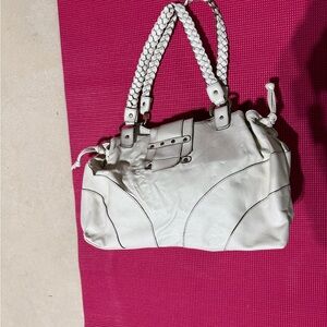 Apt. 9 White Braided-Handle Shoulder Bag